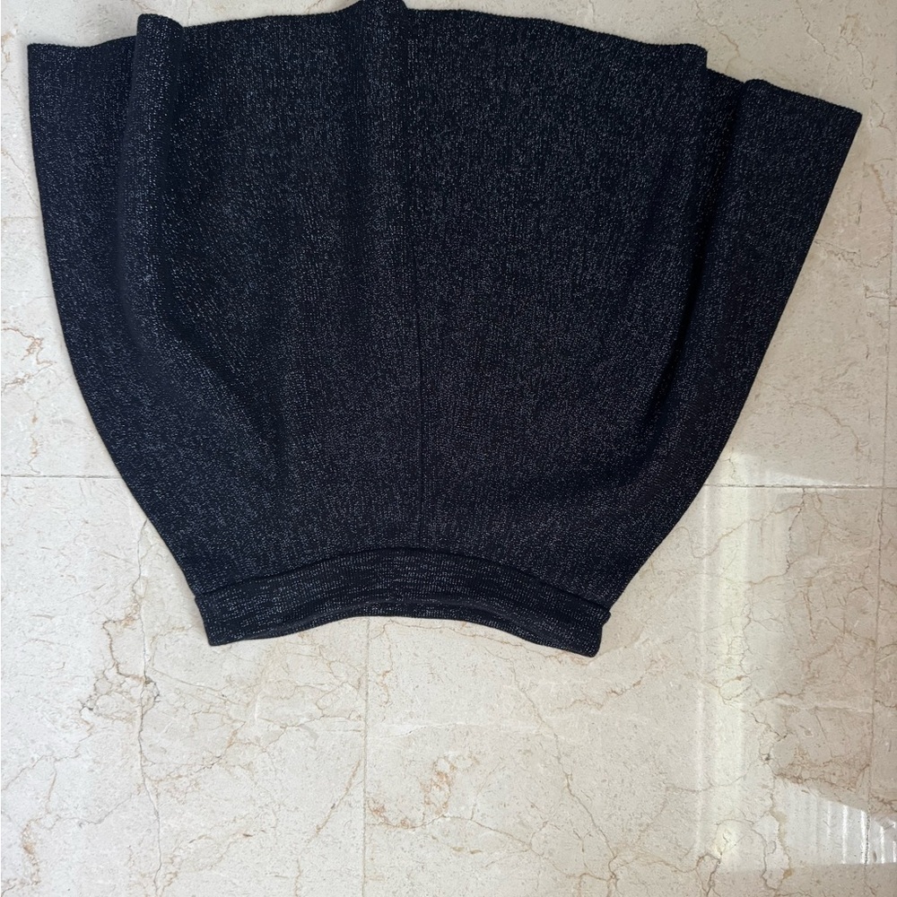 Dark Gray Knit Skirt - Picture 2 of 3